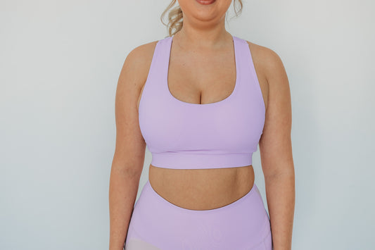 Lilac Support Sports Bra