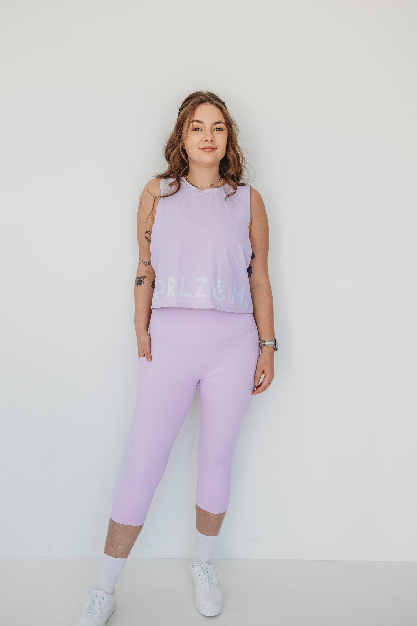Lilac Crop Tank