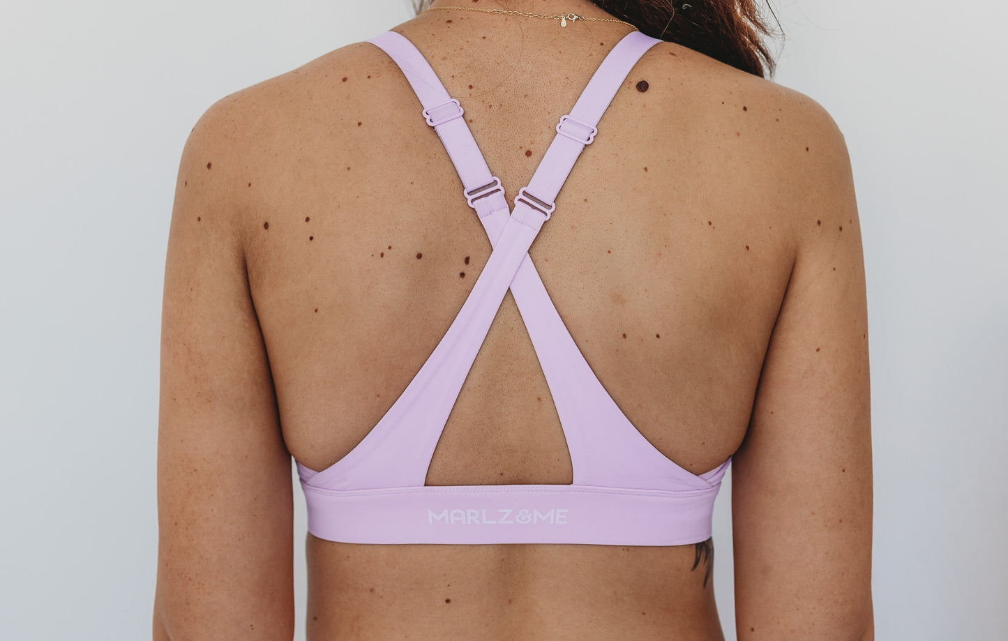 Lilac Cross Sports Bra