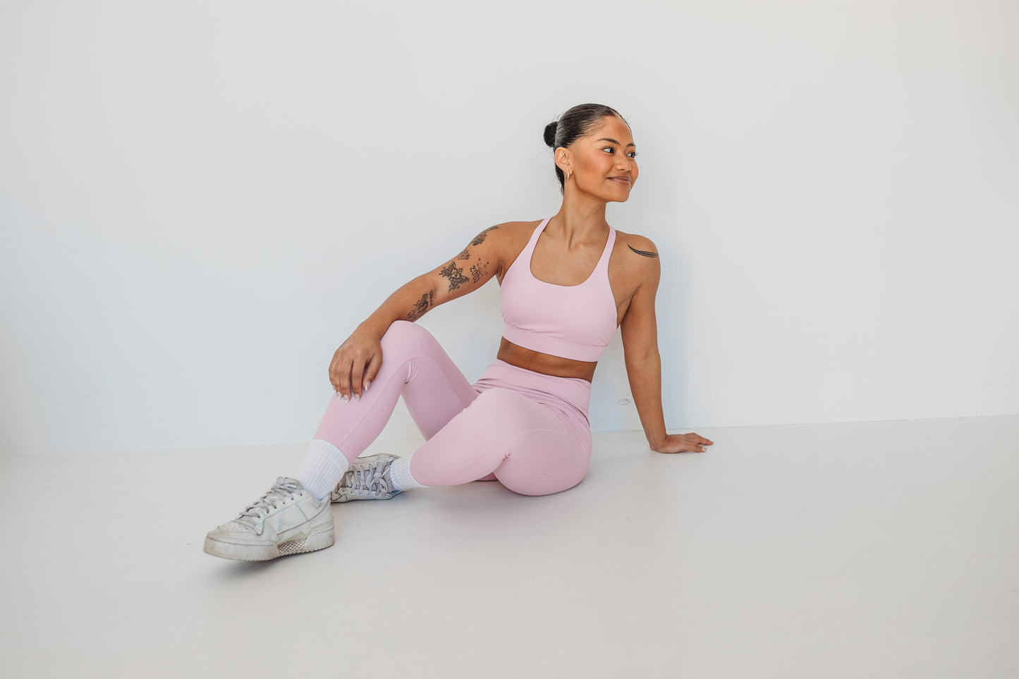 Pink Full Length Tights