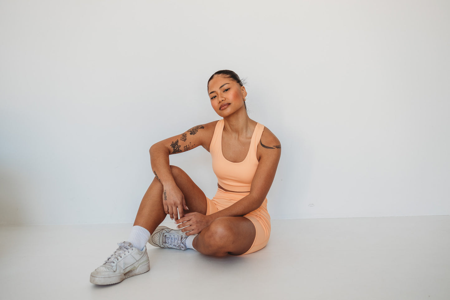 Orange Support Sports Bra
