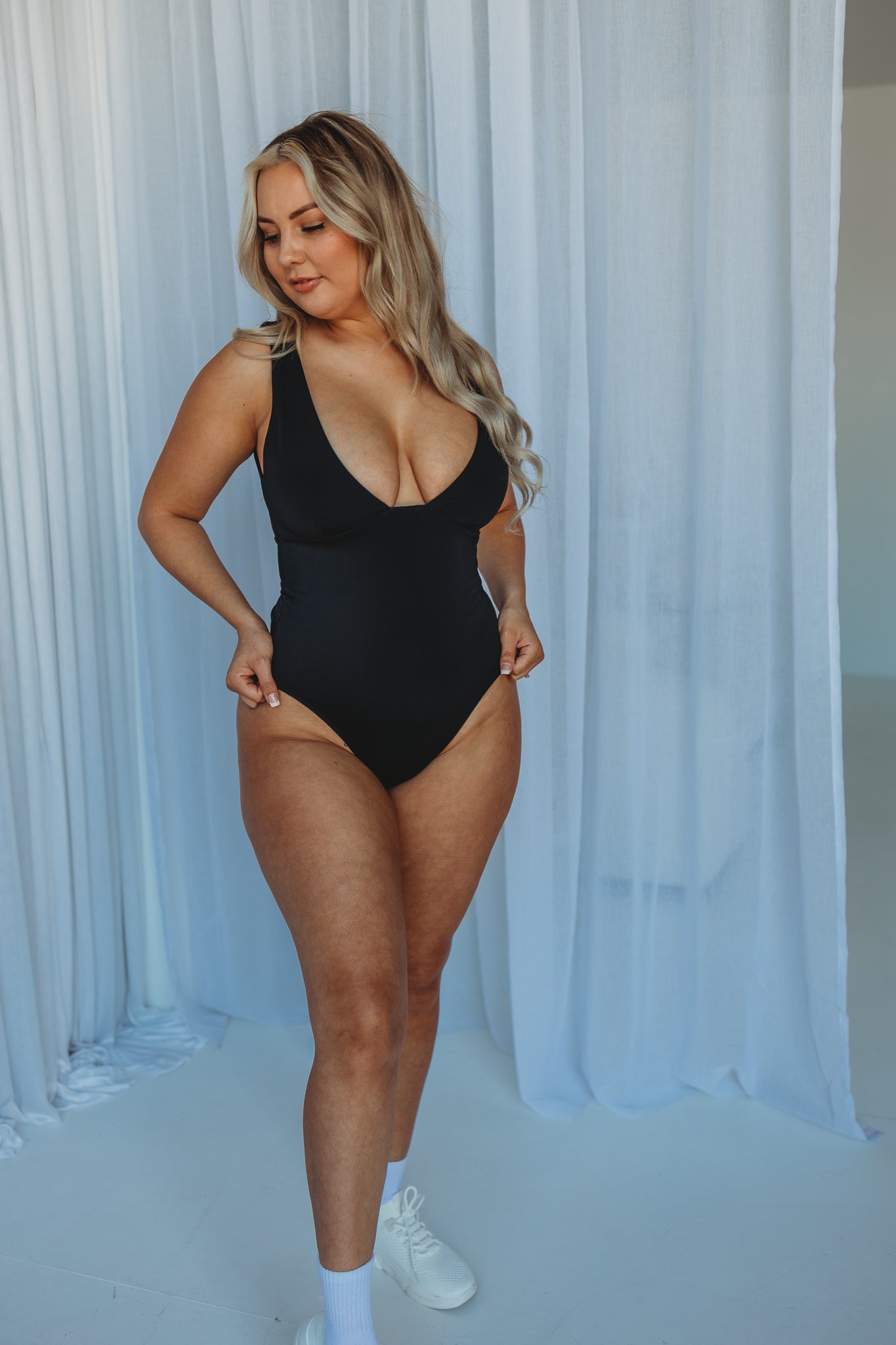 Classic Black Adjustable Swimsuit