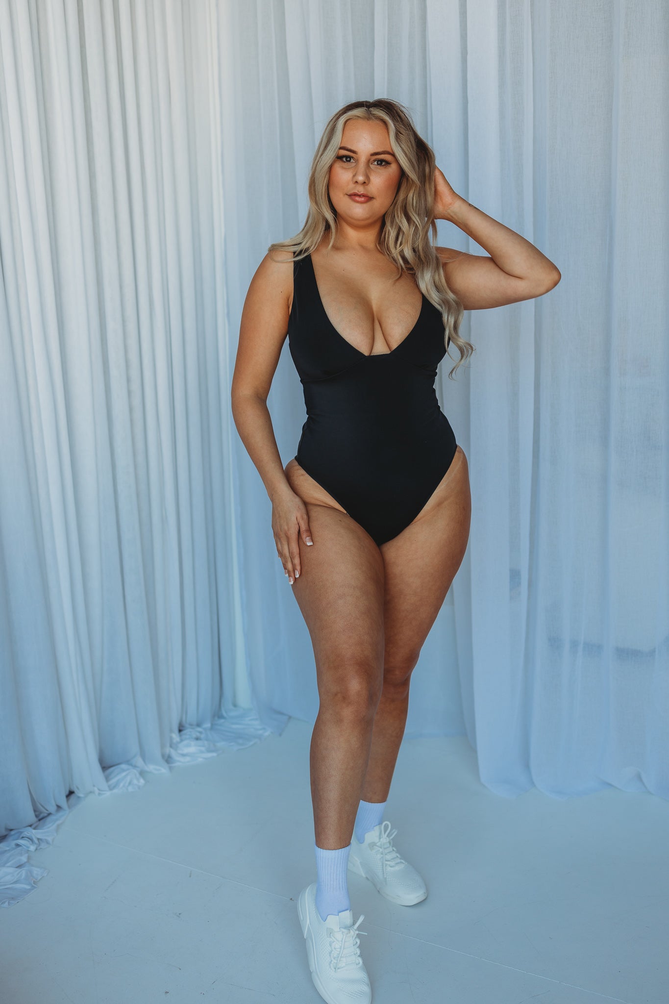 Classic Black Adjustable Swimsuit