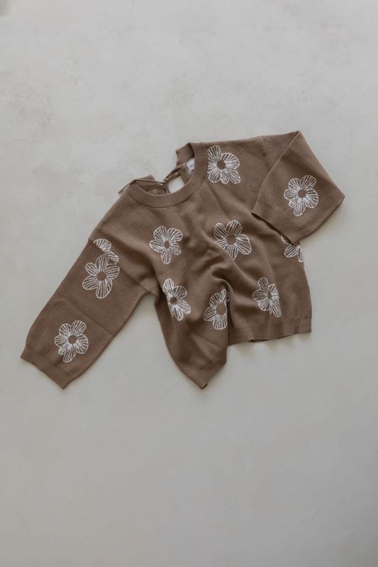 Tie-Up Top | Cocoa Flower