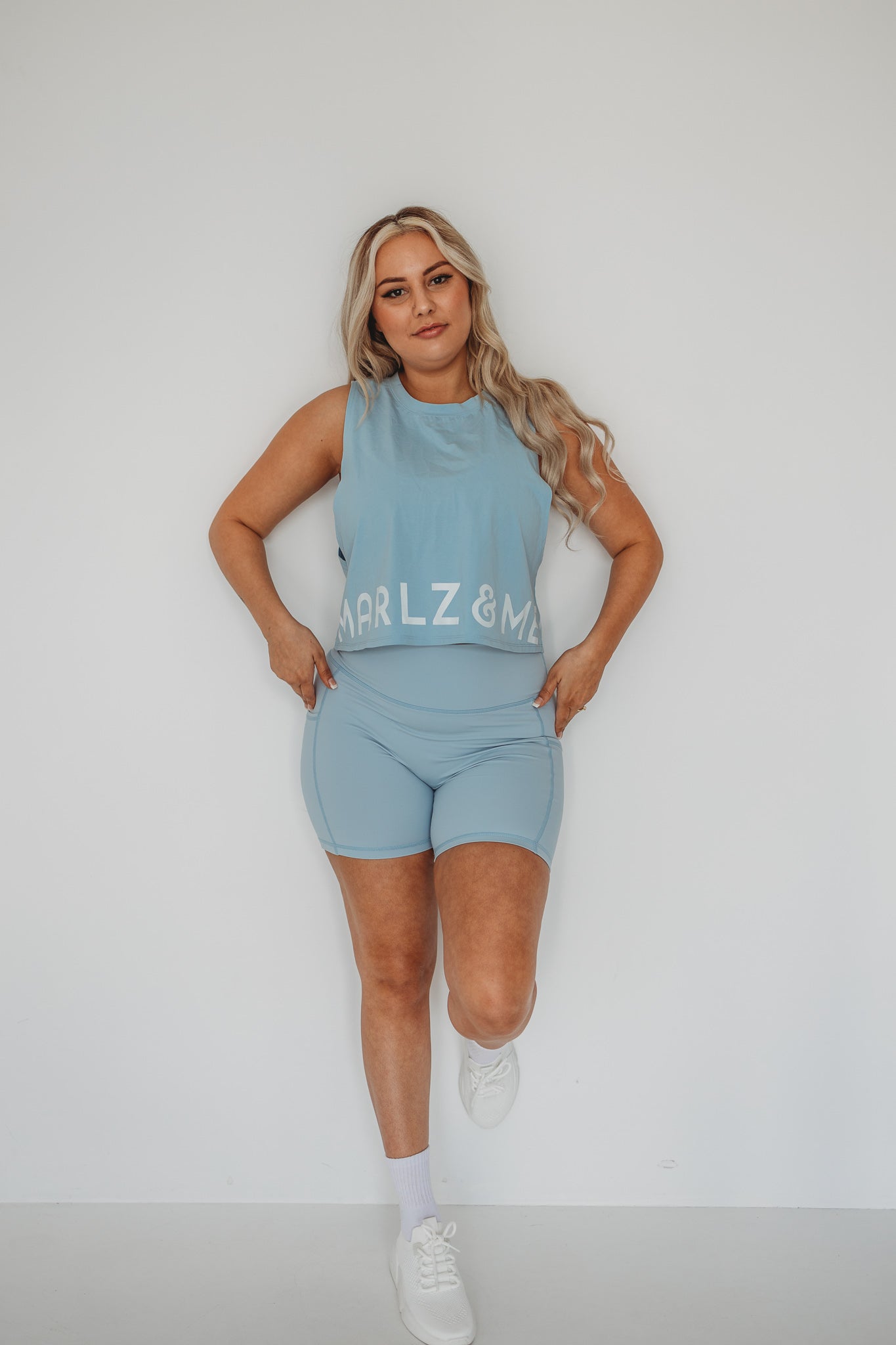 Blue Crop Tank