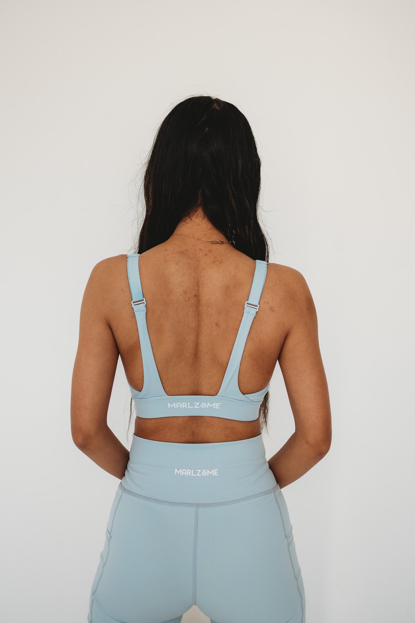 Blue Adjustable Sports Bra