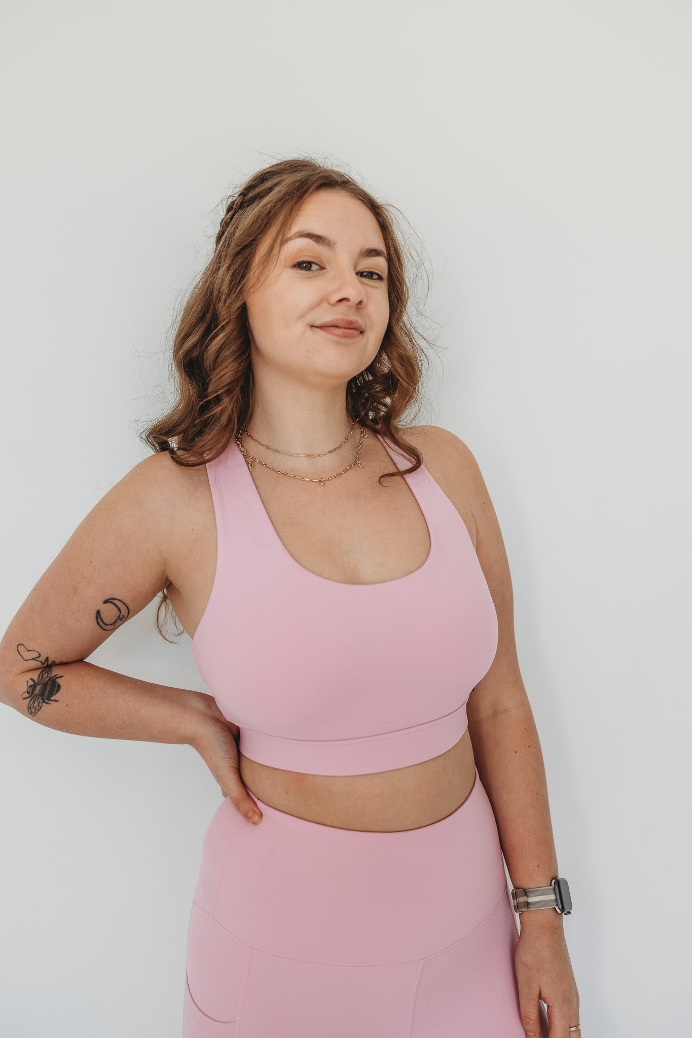 Pink Support Sports Bra