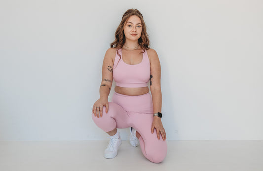 Pink Support Sports Bra
