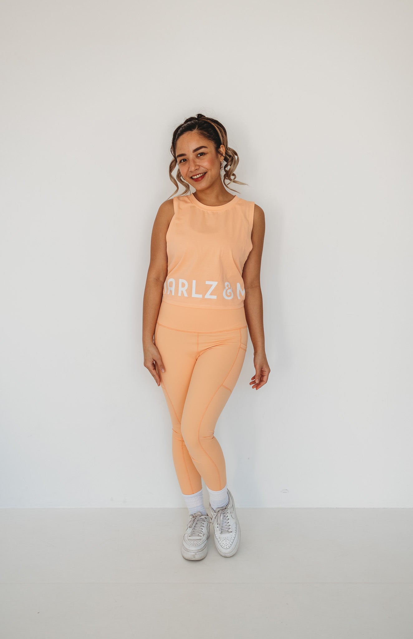 Orange Full Length Tights