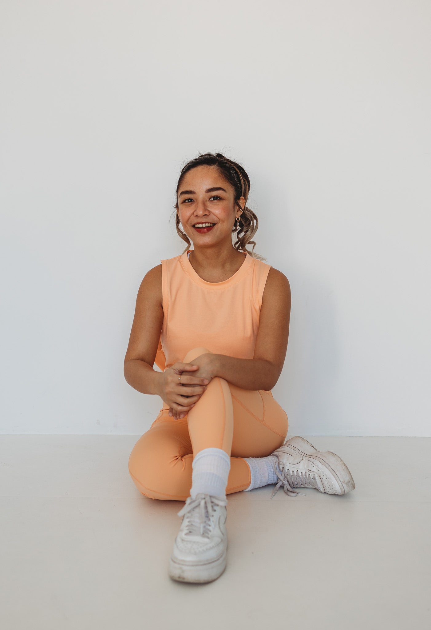 Orange Full Length Tights