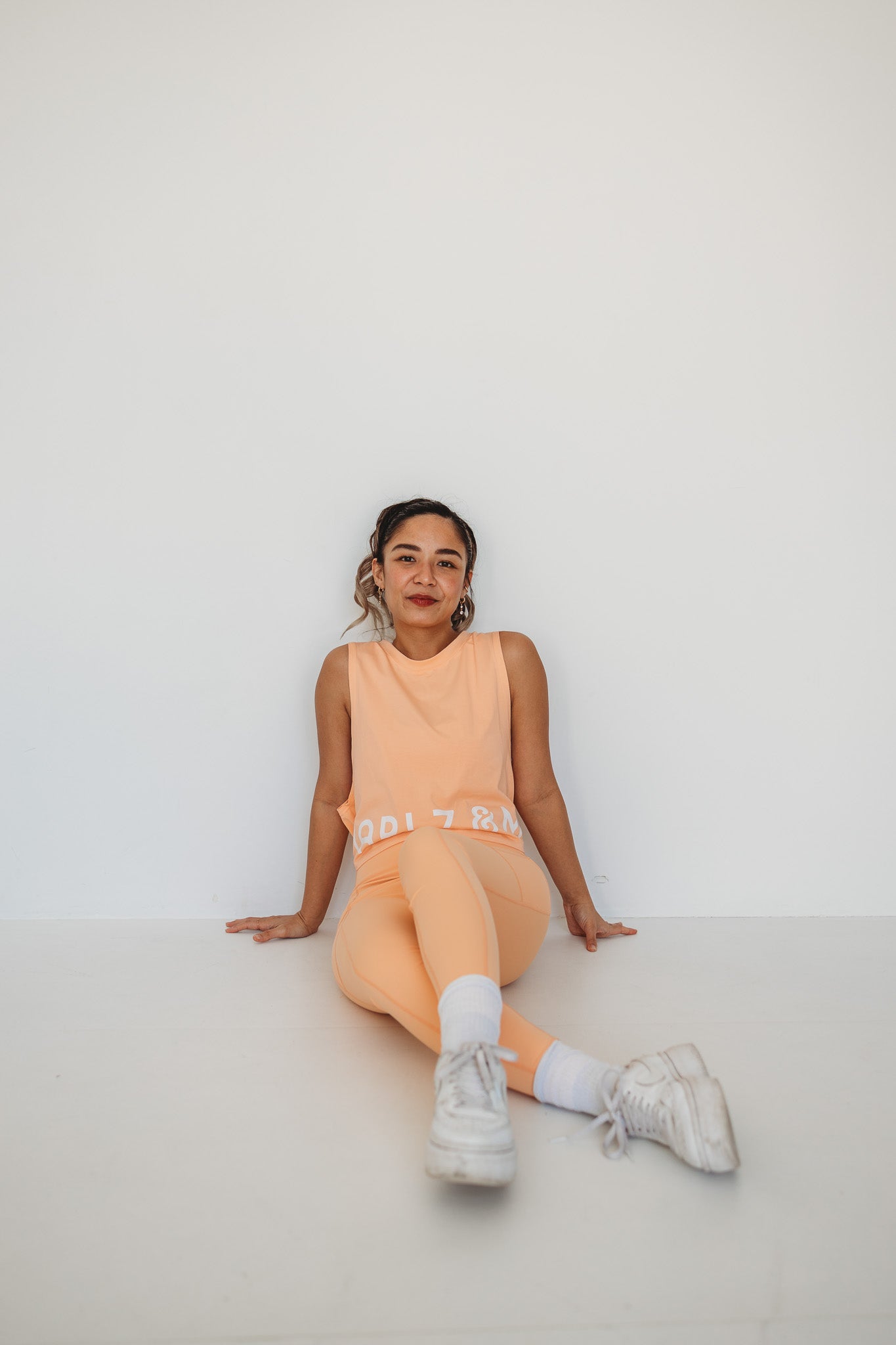 Orange Full Length Tights