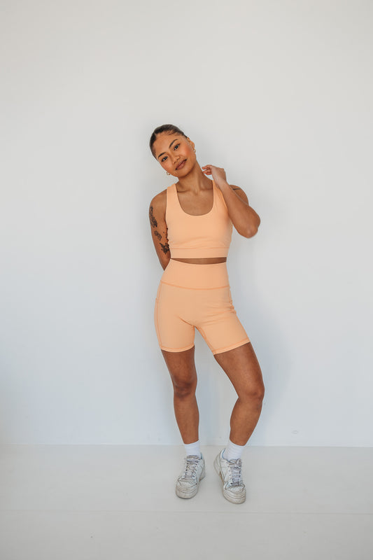 Orange Bike Shorts