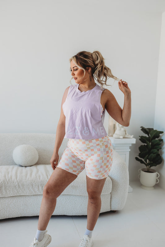 Lilac Crop Tank