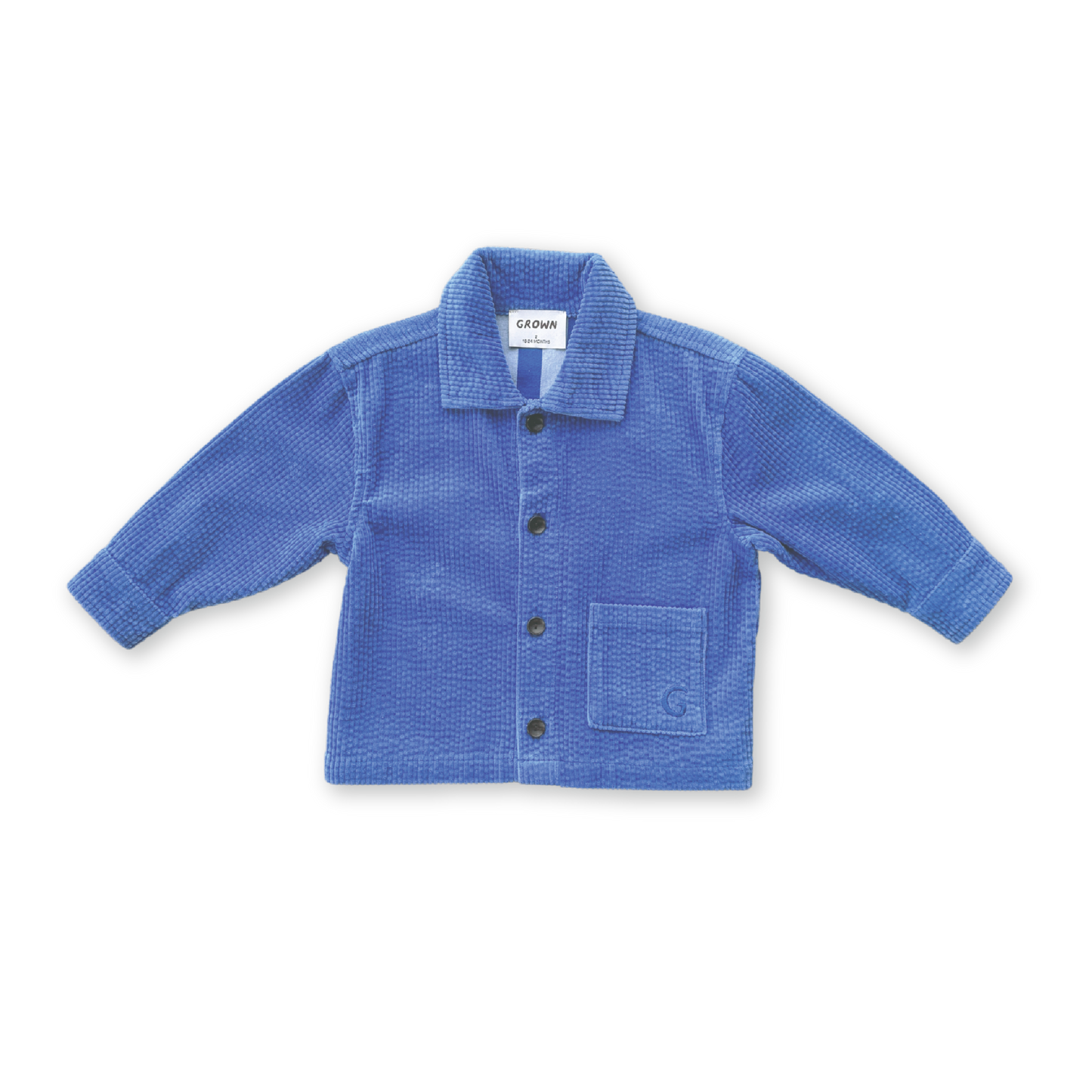 Organic Relaxed Cord Shirt |Sea