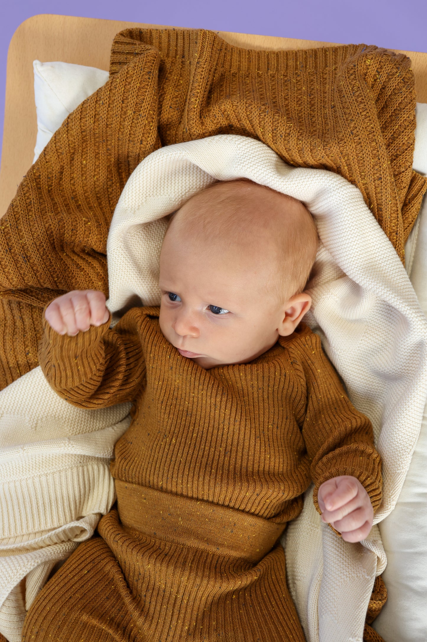 Organic Essential Speckle Bodysuit | Golden