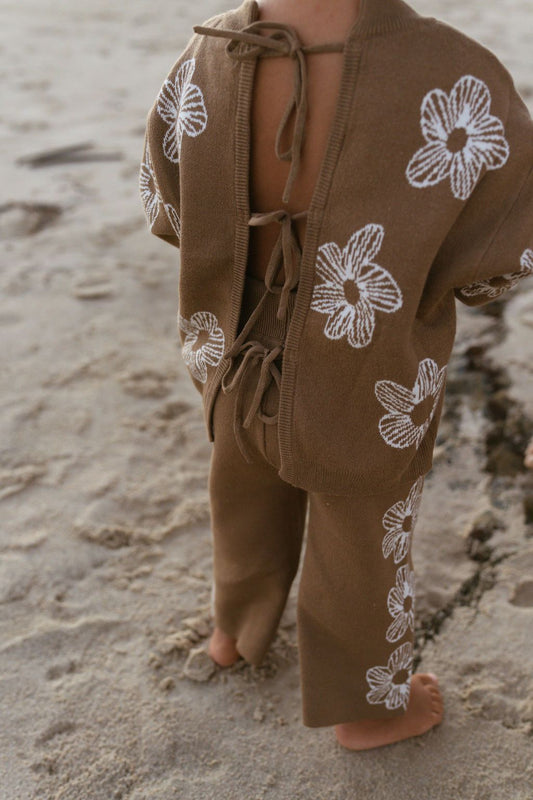 Tie-Up Top | Cocoa Flower