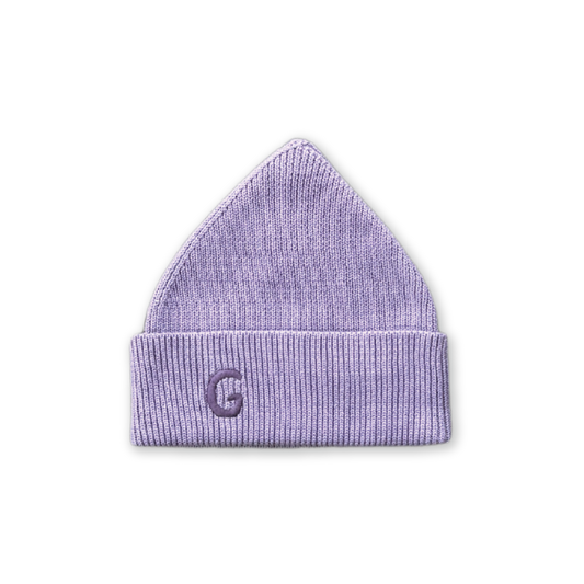 Organic Ribbed Super Pixie Beanie | Mauve