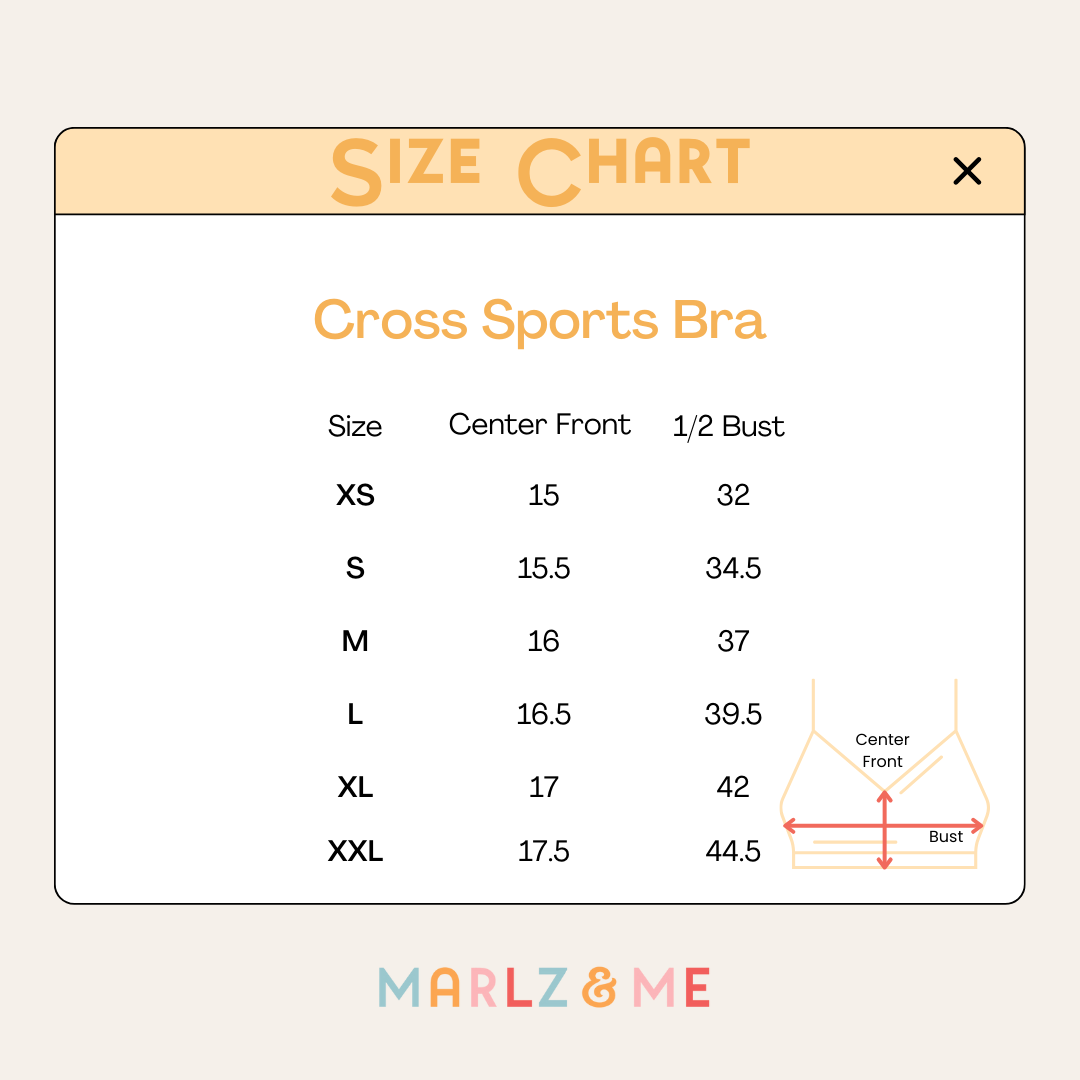Classic Black Cross Sports Bra
