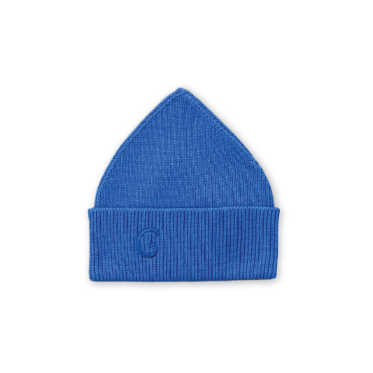 Organic Ribbed Super Pixie Beanie | Sea