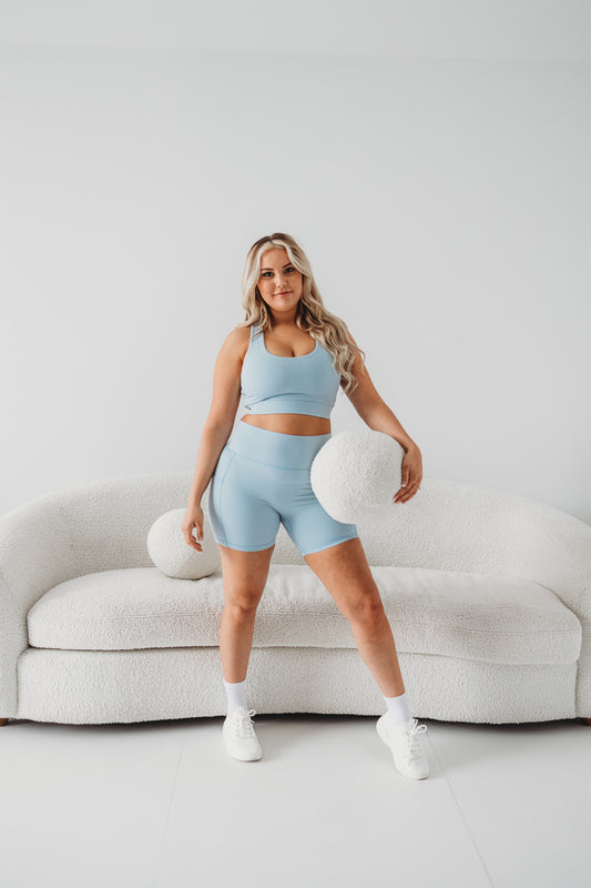 Blue Bike Shorts