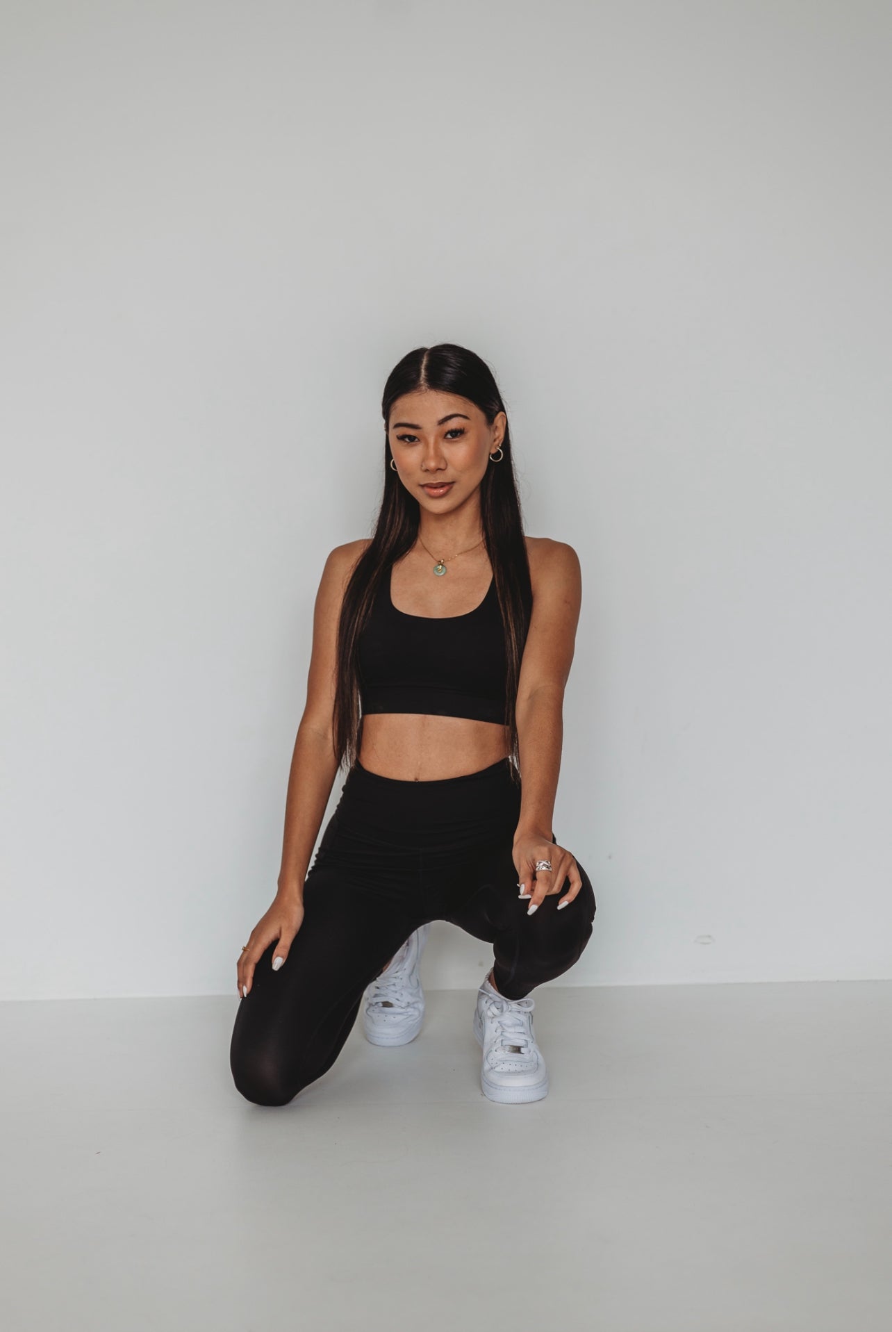 Classic Black Cross Sports Bra