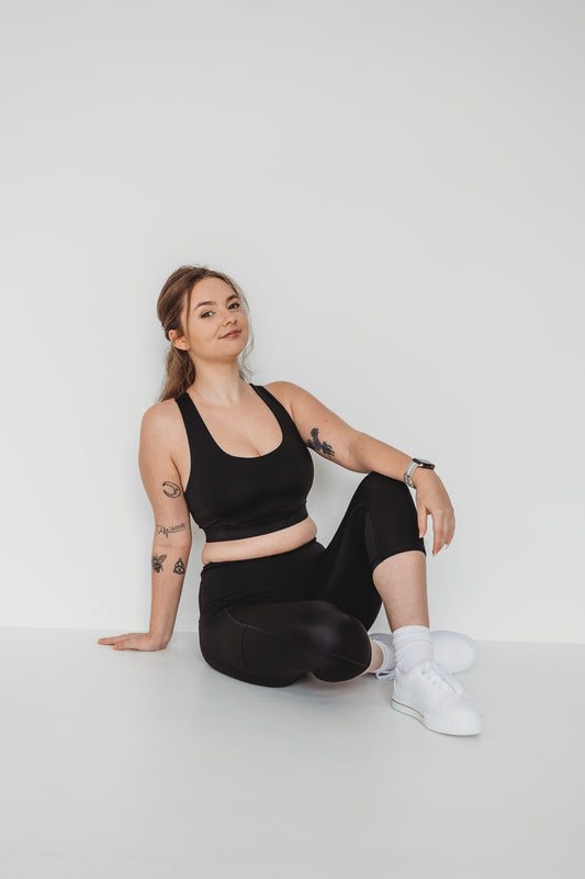 Classic Black Support Sports Bra